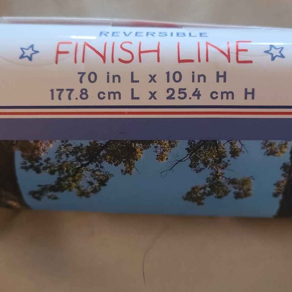 Reversible Finish Line Banner with Stars